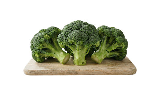 Crisp Organic Green Broccoli Crowns