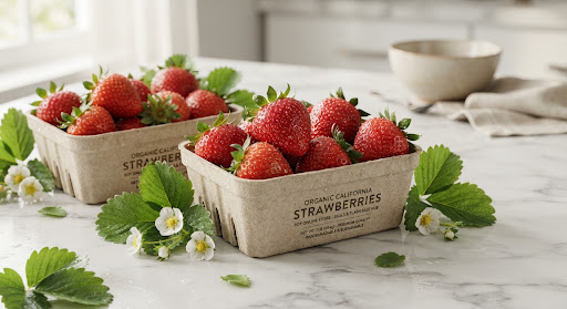 California Organic Sweet Strawberries (Triple Pack, 3 x 400g)